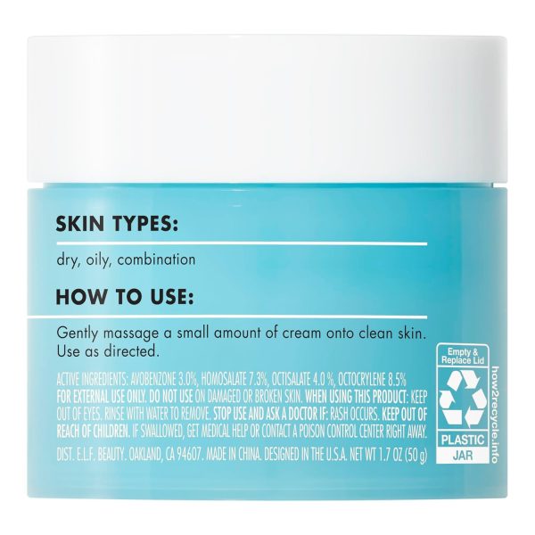 e.l.f. SKIN Holy Hydration! Face Cream - Broad Spectrum SPF 30 Sunscreen, - Image 4