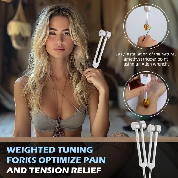 Tuning Forks for Healing, Aluminum Alloy Tuning Fork 128Hz, 136.1Hz, 256Hz, - Image 4