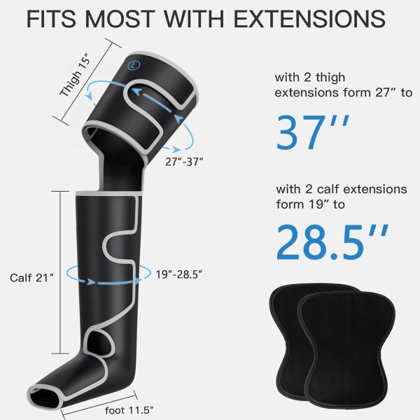 CINCOM Leg Massager with Heat, Air Compression Leg Massager for - Image 6