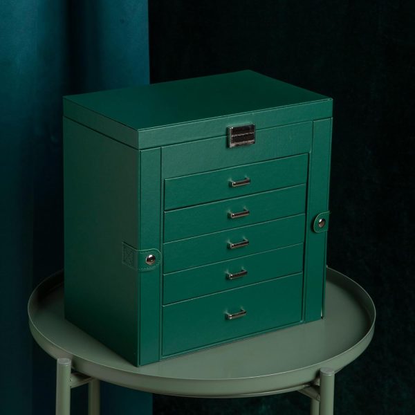 Frebeauty Large Jewelry Box,6-Tier PU Leather Jewelry - Image 6