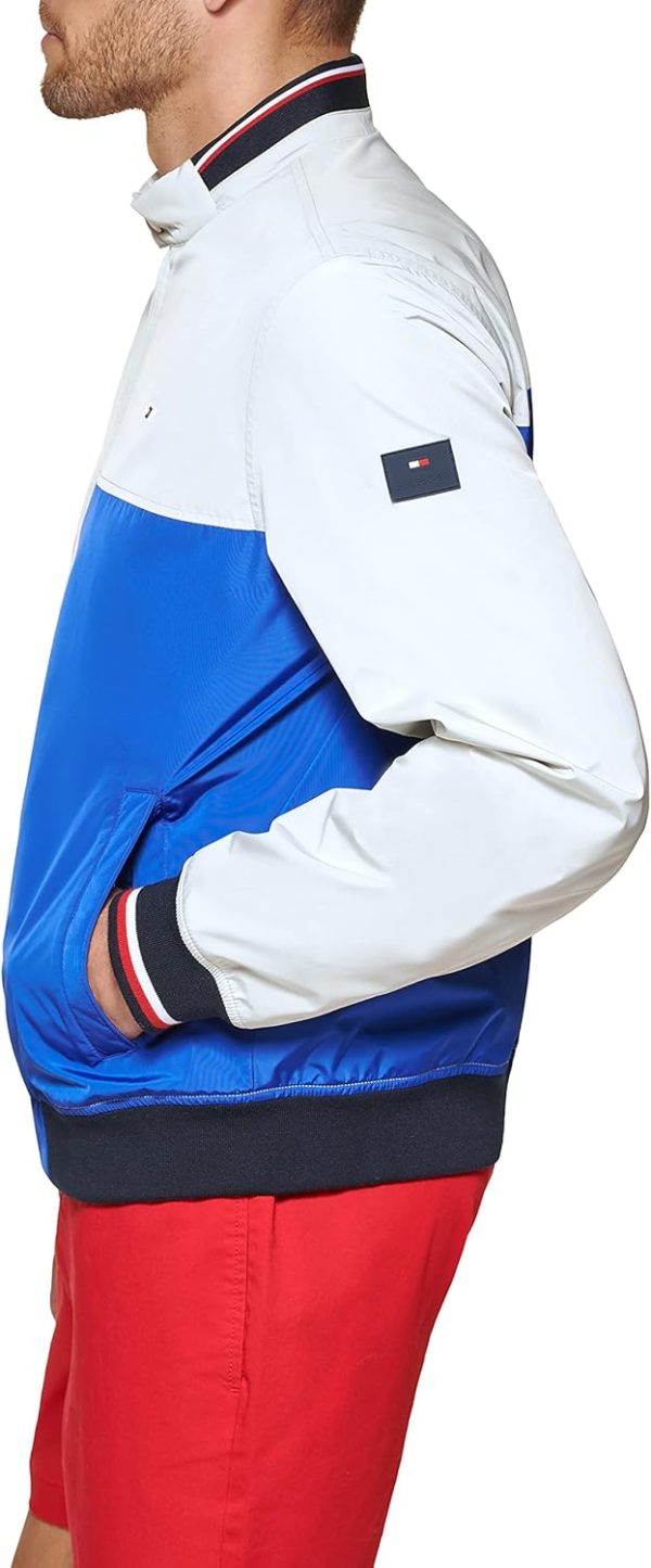 Tommy Hilfiger Mens Lightweight Varsity Rib Knit Bomber Jacket - Image 3