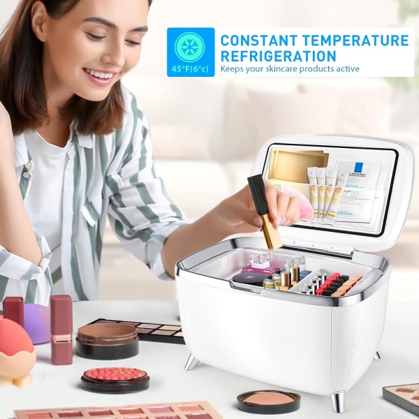 Personal 6 Liters Mini Skincare Fridge, Cosmetic Fridge, Portable Makeup - Image 2