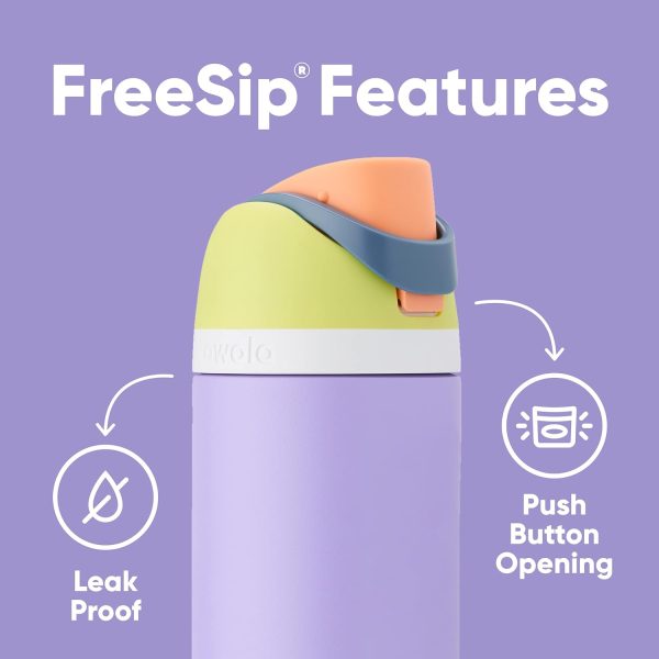 Owala FreeSip Insulated Stainless Steel Water Bottle with Straw for Sports, - Image 3
