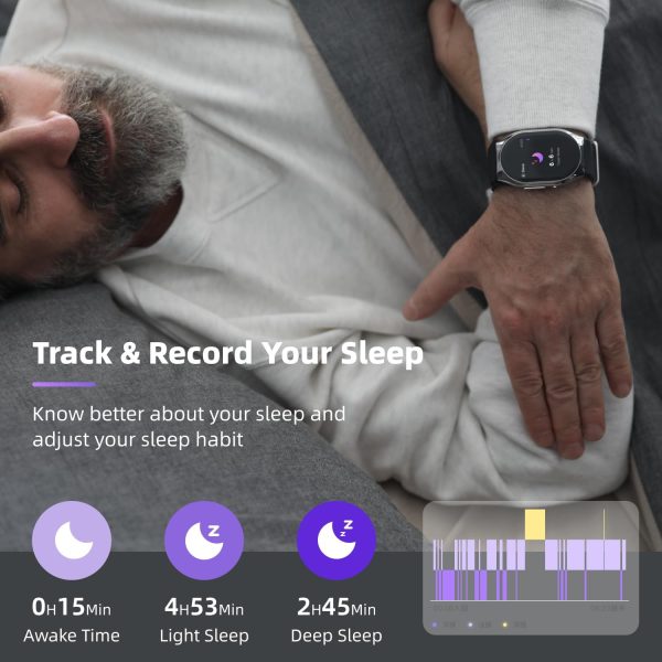 YHE BP Doctor Pro Smart Watch, Blood Pressure Watch with Patented Cuff, HRV - Image 4