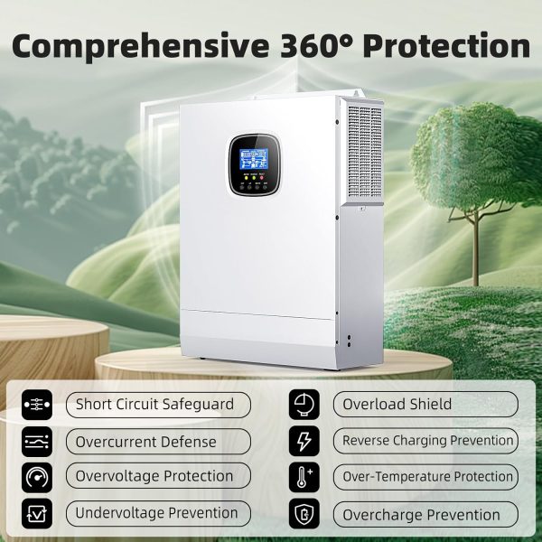 5000W Solar Inverter with WiFi,48V-110V/120V Pure Sine Wave Inverter, - Image 2