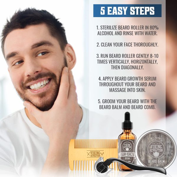 Viking Revolution Mens Facial Skin Care Kit - Includes Rejuvenating Face - Image 8