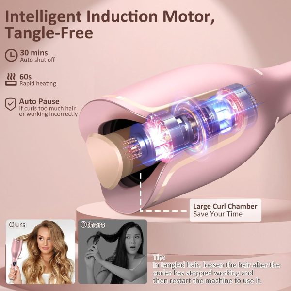 Automatic Curling Iron, Hair Curler 1" Large Slot, 4 Temperature Settings, - Image 2