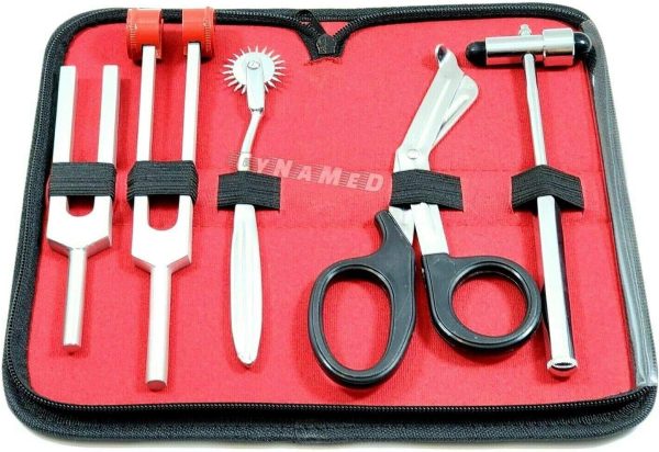 5 Piece Student Diagnostic Kit - Reflex Neurological Buck Hammer And Tuning - Image 3