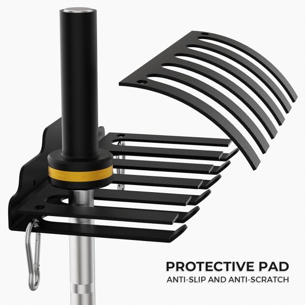 Olympic Barbell Hanger,Garage Gym Bar Wall Rack,Vertical Barbell Mount - Image 2