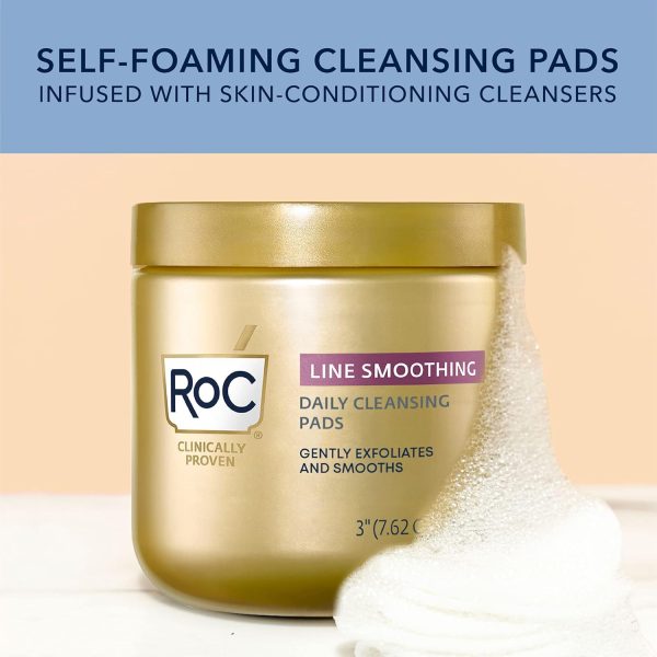 RoC Resurfacing Disks, Hypoallergenic Exfoliating Makeup Remover Pads for - Image 3
