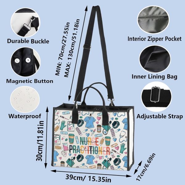 WZMPA Nurse Practitioner Cosmetic Bag Medical NP Gift Nurse Practitioner - Image 2