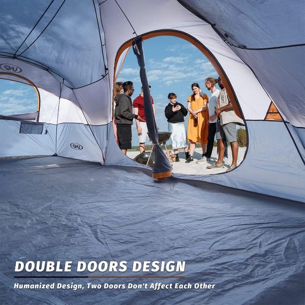 UNP Camping Tent 10-Person-Family Tents, Parties, Music Festival Tent, Big, - Image 4