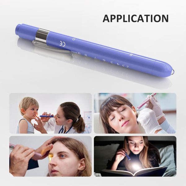 CAVN Pen Light with Pupil Gauge LED Penlight for Nurses Doctors, 2 Pcs - Image 5