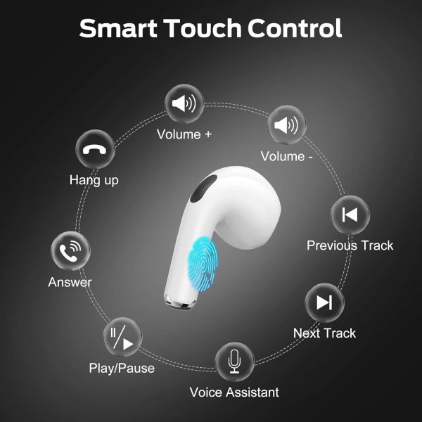 Monster N-Lite 208 Wireless Earbuds, Bluetooth Headphones Touch Control, - Image 5