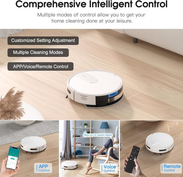 Robot Vacuum and Mop Cleaner with 4500Pa Suction, Advanced 3D Obstacle - Image 4