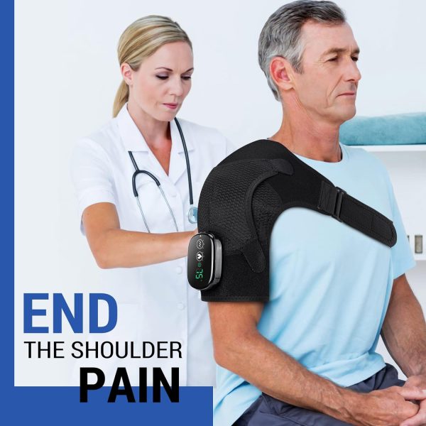Heated Shoulder Brace for Women Men, Shoulder Massager Shoulder Heating Pad - Image 6