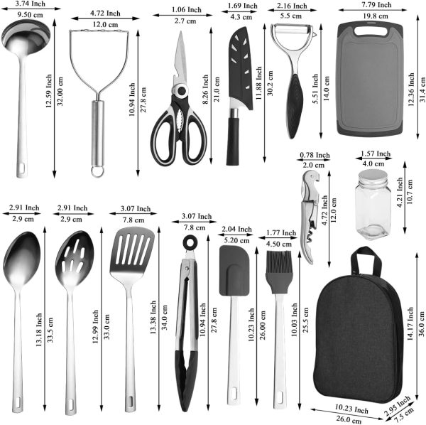 Camping Essentials Accessories Camping Gear Must Haves, Cooking Utensils - Image 2