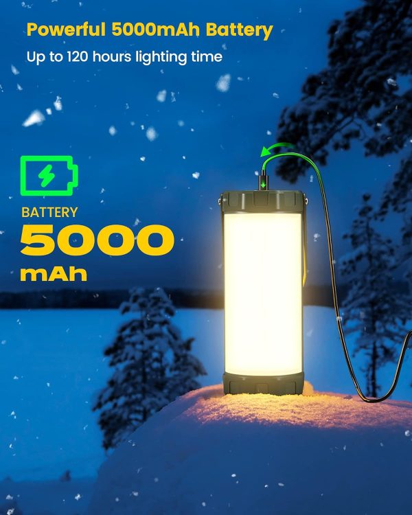 Glocusent Survival Camping Lantern, 106LED with 5 Brightness, Up to 1200LM, - Image 4