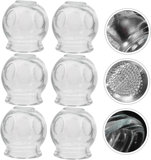 NUOBESTY 6 Pcs Glass Cupping Therapy Set Cupping Device for Massage and - Image 8
