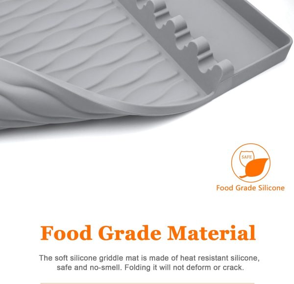 Silicone Grill Mat Griddle Accessories for Blackstone Side Shelf Spatula - Image 7