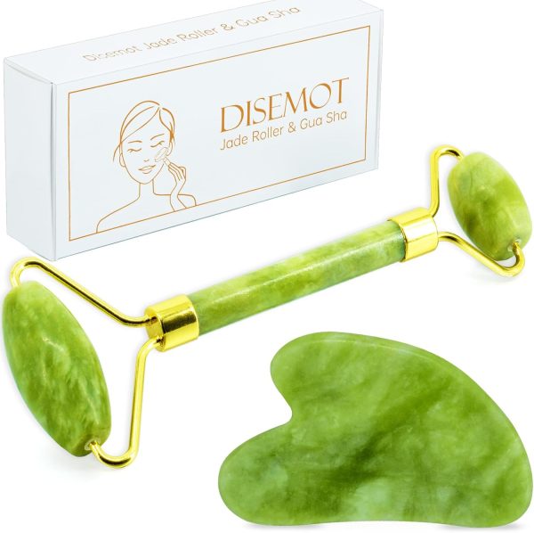 Jade Roller & Gua Sha Facial Tools, Natural Anti-Aging Jade Beauty - Image 8