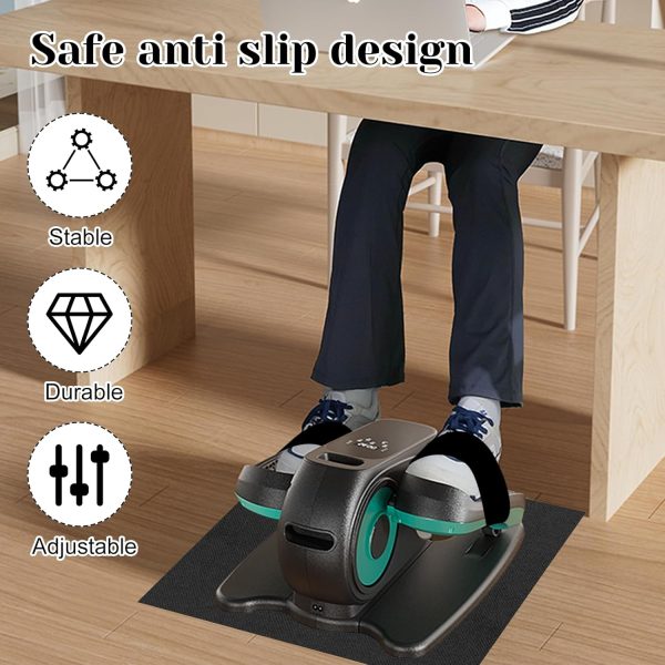 Rainmae Ellipse Leg Exerciser Machine Non-Slip Mat with Pedal Straps, Apply - Image 3