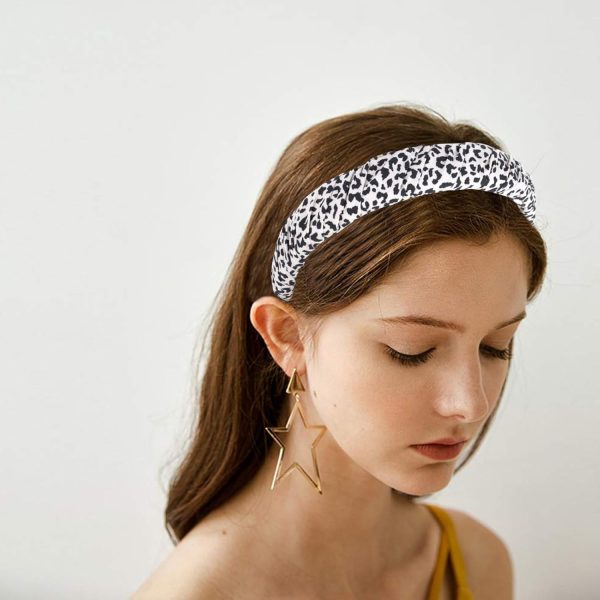 YARIEW 4 Pcs Leopard Print Headbands for Women Girls Wide Padded Headband - Image 6