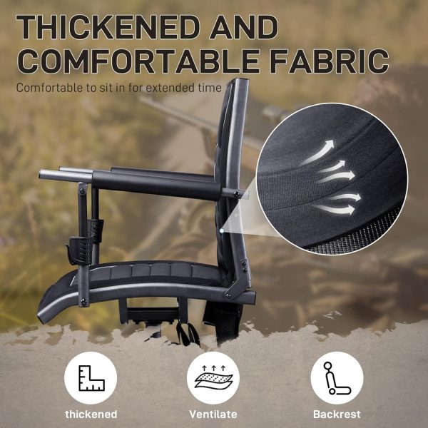 EVER ADVANCED 360° Silent Swivel Hunting Chair for Blinds, Adjustable - Image 6