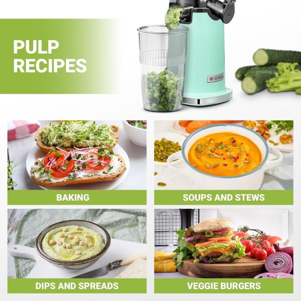 Aobosi Compact Small Mini Juicer Machines Space-Saving Slow Masticating - Image 7