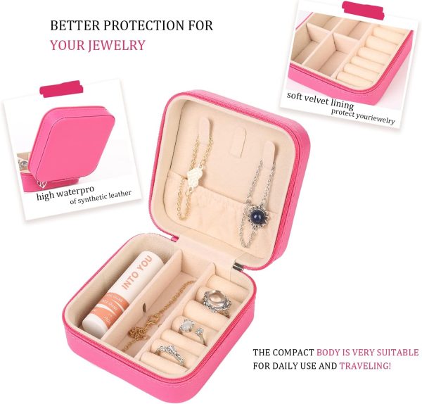 KElofoN Travel jewelry Organizer Travel jewelry case Travel Jewelry box - Image 4