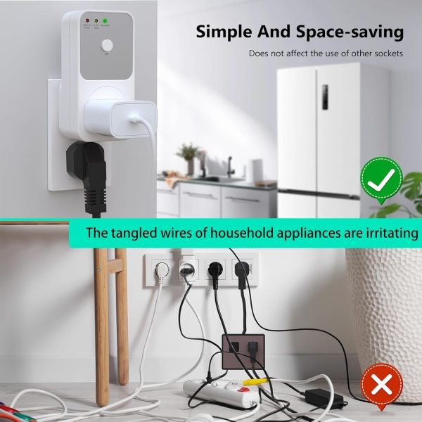 BSEED Single Outlet Surge Protector, 1800W Surge Protector for - Image 5