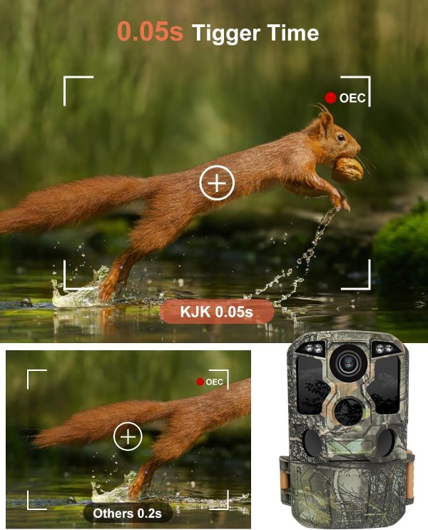 KJK Trail Camera WiFi 8K 84MP with 64GB Memory Card, Game Camera with Night - Image 6