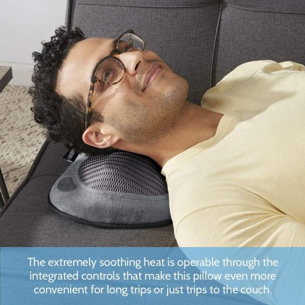 Homedics Cordless Shiatsu All-Body Massage Pillow with Soothing Heat, - Image 9