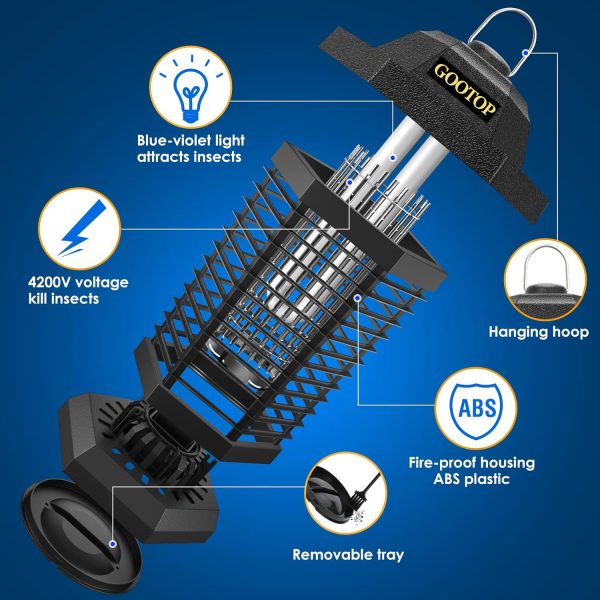 Bug Zapper Outdoor, Mosquito Zapper Outdoor, Electric Fly Zapper, Bug - Image 4