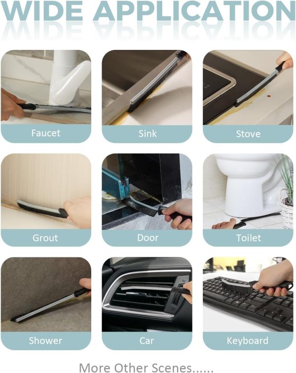 SXhyf Cleaning Brush - Hard Bristle Crevice Cleaning Brush, Multifunctional - Image 7