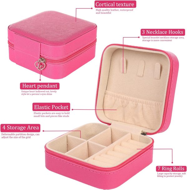 KElofoN Travel jewelry Organizer Travel jewelry case Travel Jewelry box - Image 3