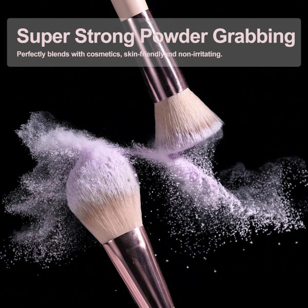 BS-MALL Travel Makeup Brush Set Foundation Powder Concealers Eye Shadows - Image 3