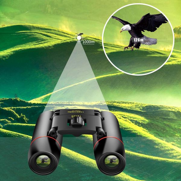 POLDR 12X25 Small Pocket Binoculars Compact Adults,Mini Kids Binoculars - Image 6