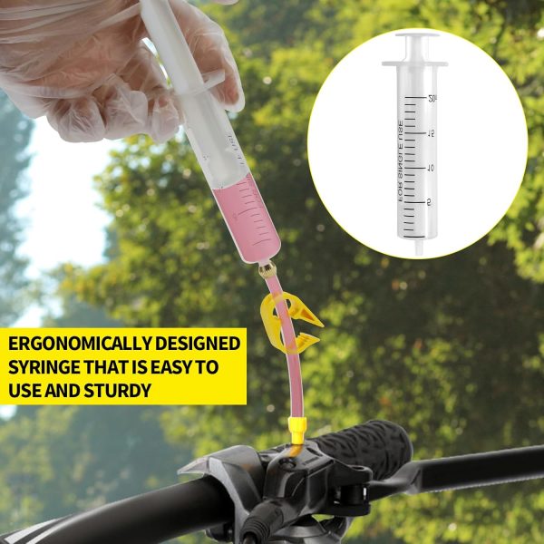 Brake Bleed Kit for Shimano, TEKTRO, TRP Hydraulic Disc Brakes, Brake Fluid - Image 5
