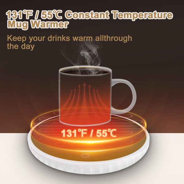 Mug Warmer Coffee Warmer, Coffee Mug | Cup Warmer for Desk, Smart Automatic - Image 2