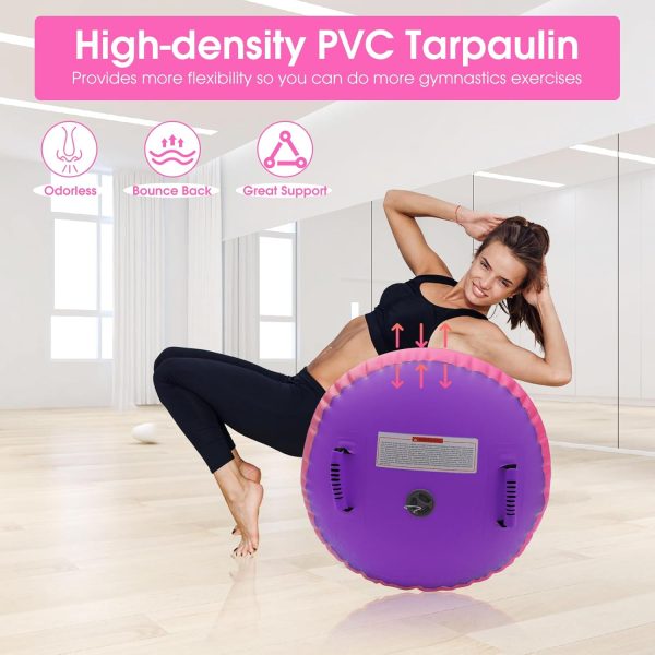 Gymnastics Barrel Equipment for Kids Inflatable Air Roller Tumbling Mat - Image 3
