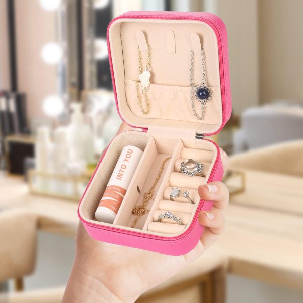 KElofoN Travel jewelry Organizer Travel jewelry case Travel Jewelry box - Image 6