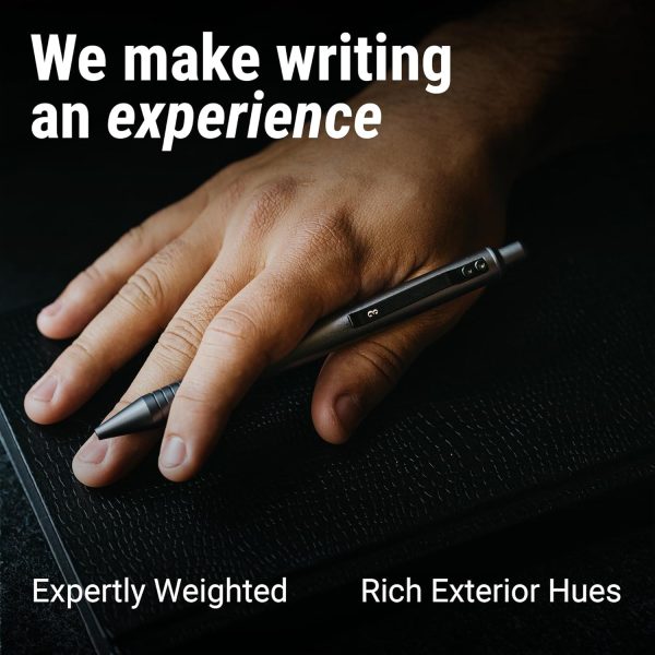 Everyman Grafton Pen, EDC Pen with Premium Gel Ink, Luxury Metal Writing, - Image 3