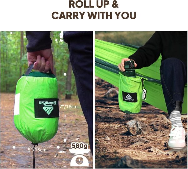 Ultra-Light Travel Camping Hammock | 300kg Load Capacity,(275 x 140 cm) - Image 6