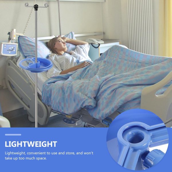 Hemoton IV Pole Tray,Infusions Support Tray,Iv Pole Stand Rack,Foldable - Image 5