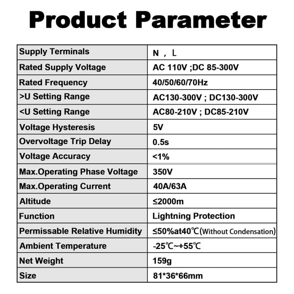 Adjustable Voltage Protector with Energy Monitoring Intelligent Relay Reset - Image 6