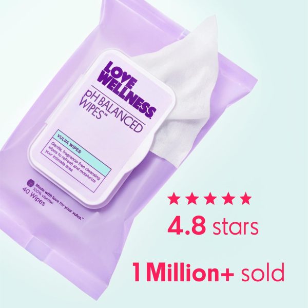 Love Wellness pH Balancing Wipes for Women | Feminine Hygiene for Cleansing - Image 5