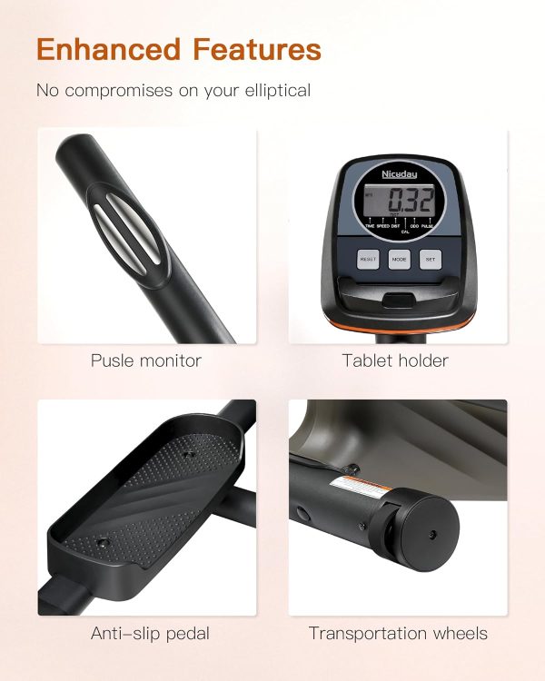 Niceday Elliptical Machine, Elliptical Exercise Machine for Home with - Image 8