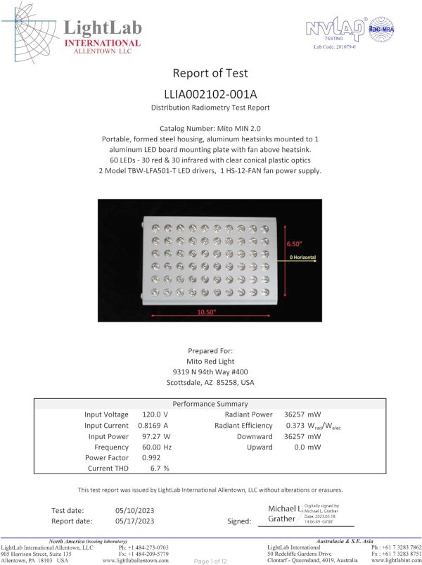 Mito Red Light - MitoMIN 2.0 Red Light Panel - Red Light Therapy for Face - Image 6