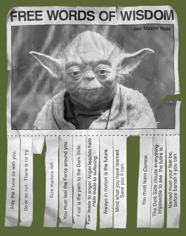 Men's Star Wars Yoda Words of Wisdom T-Shirt - Image 2